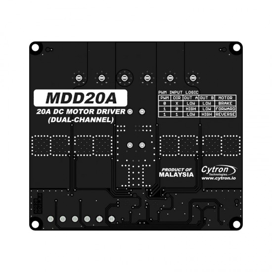 Cytron 20Amp 6V-30V DC Motor Driver (2 Channels)