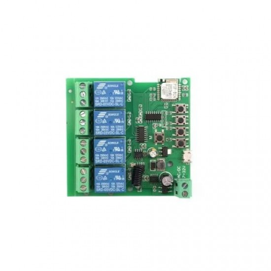 DC5-32V 4CH WiFi RF, Switch Module Intelligent, Timing Switch Remote, Control