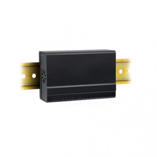 DIN Rail Aluminum Case for Raspberry Pi 4 with Cooling Fan and Heatsinks