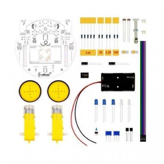 DIY Mini Cat Line Follower Tracking Robot