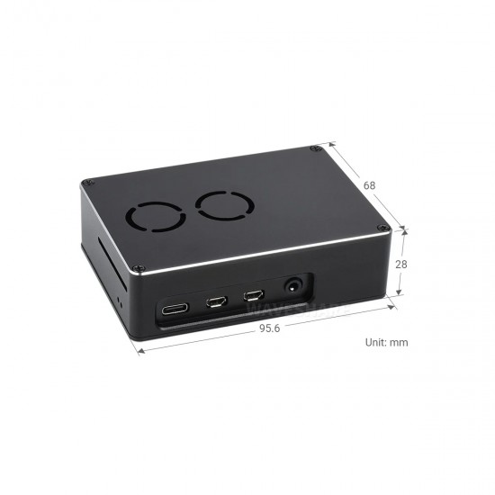 Dual Fan Case for Raspberry Pi 4 Dull-Polish Surface
