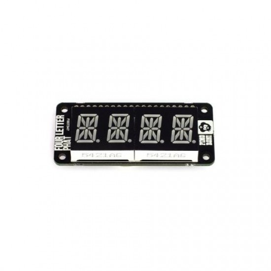 PIMORONI Four Letter pHAT – Four Letter Display for Raspberry Pi