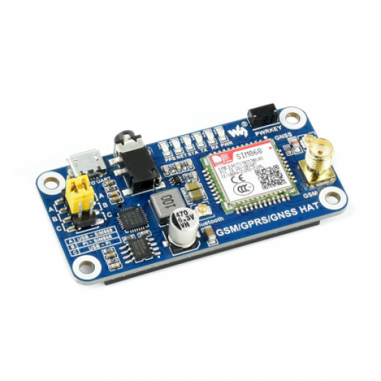 Waveshare GSM/GPRS/GNSS/Bluetooth HAT for Raspberry Pi