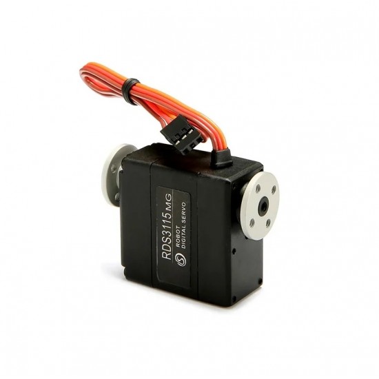 RDS3115 MG Digial Metal Gear Dual Shaft 15 kg 180º Servo Motor with Holders