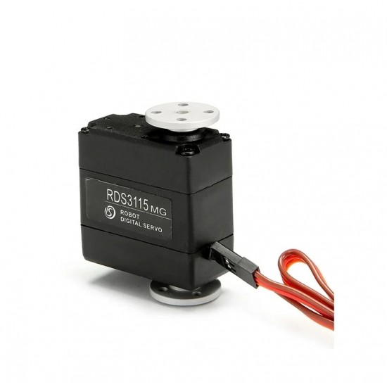 RDS3115 MG Digial Metal Gear Dual Shaft 15 kg 180º Servo Motor with Holders