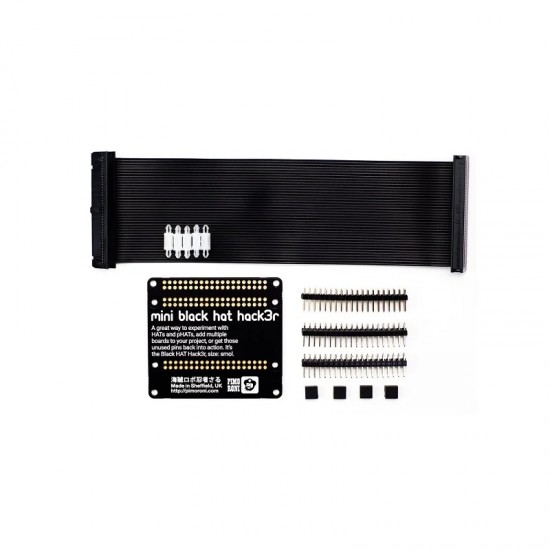 PIMORONI Mini Black HAT Hack3r – Solder Yourself Kit for Raspberry Pi