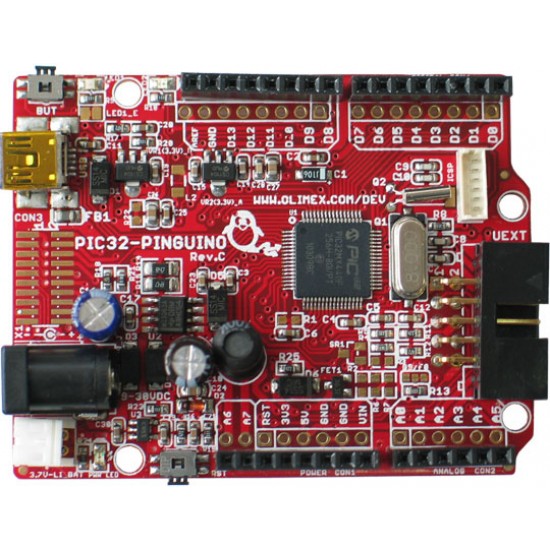 Olimex PIC32-PINGUINO-OTG ARDUINO like PIC32MX440F256H USB-OTG