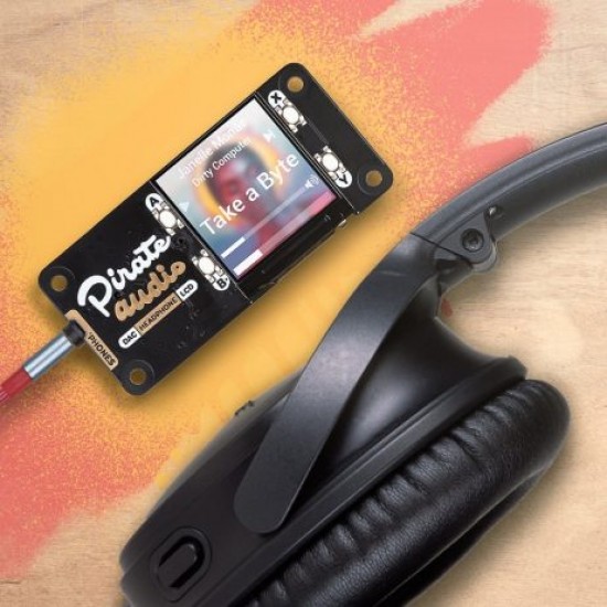 PIMORONI Pirate Audio: Headphone Amplifier with 3.5mm jack for Raspberry Pi
