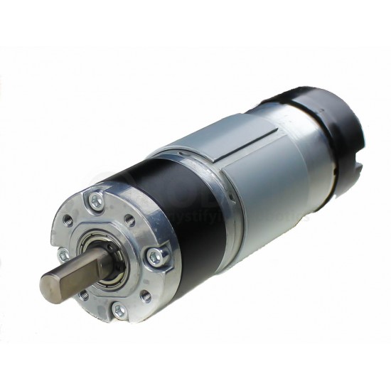 HD Planetary DC Geared Motor 468 RPM 72.6N-CM 24V with Encoder
