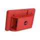 Raspberry Pi 4 Model B Touchscreen 7 inch Display Case -ABS, Red
