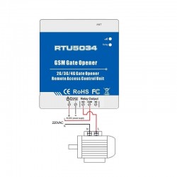 RTU5034 2G GSM Gate, Opener Access Relay Switch, Remote Control by Free Call, Home Alarm System Security, for Automatic Door Opener