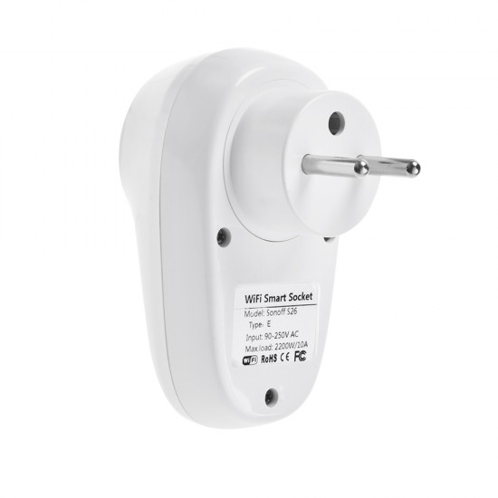 Sonoff S26 WiFi Smart EU Plug Type Eswitch