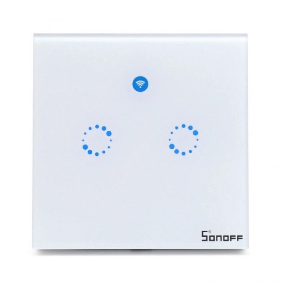 Sonoff T1 UK 2 Channels WiFi+RF+Touch Smart Switch