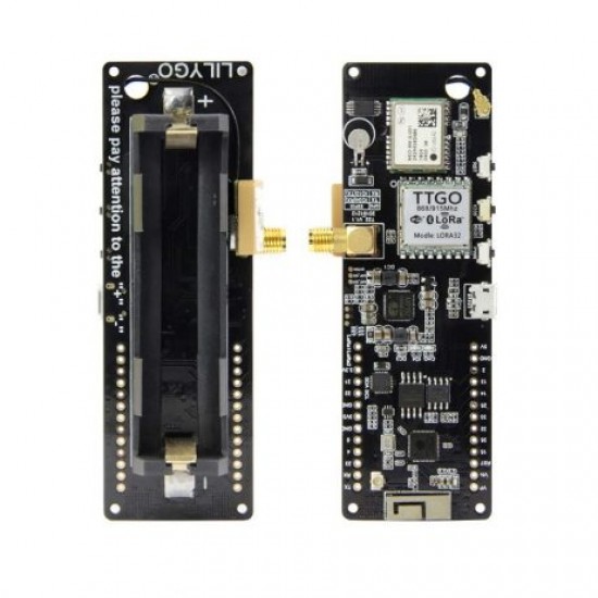 TTGO T-Beam V1.1 ESP32 LORA 433MHz WiFi Wireless Bluetooth Module with IPEX &18650 Battery Holder-Unsoldered