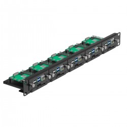 UCTRONICS 19″ 1U Raspberry Pi Rackmount, 2.5″ SSD Bracket Hold Up to 5 Raspberry Pi 4B Boards