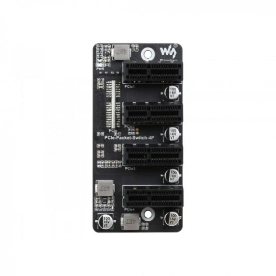 Waveshare Extended 4-Ch PCIe Gen 2 ×1 Expander Stable Performance Driver-Free
