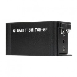 Waveshare Industrial 5P Gigabit Ethernet Switch, Full-Duplex 10/100/1000M, DIN Rail Mount