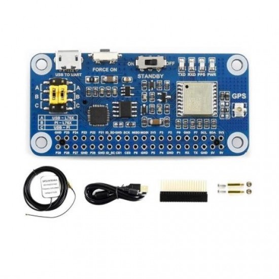 Waveshare L76X Multi-GNSS HAT for Raspberry Pi, GPS, BDS, QZSS