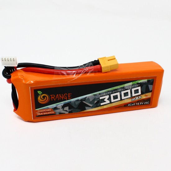 Orange 3000mAh 4S 25C/50C Lithium polymer battery Pack (LiPo)