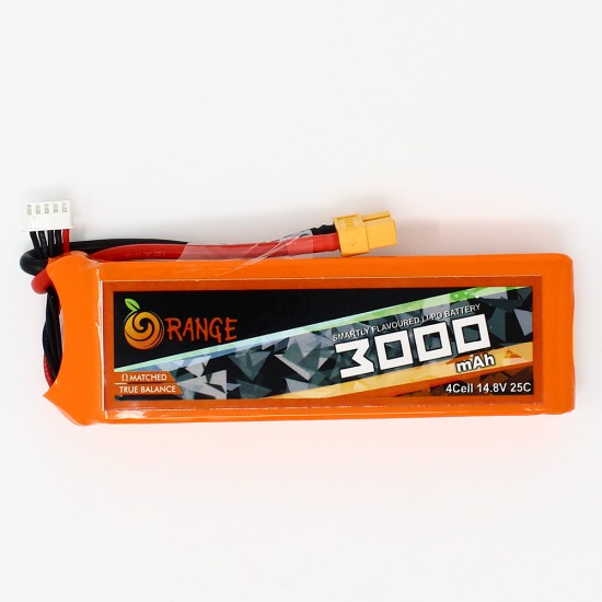 Orange 3000mAh 4S 25C/50C Lithium polymer battery Pack (LiPo)