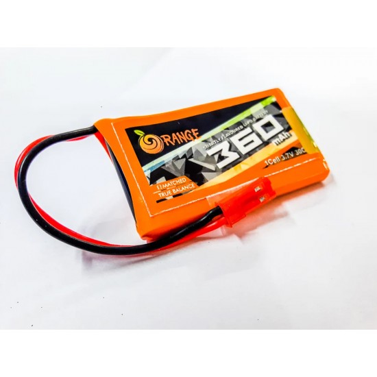 Orange 360 mAh 1S 30C/60C Lithium polymer battery Pack (LiPo)