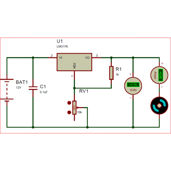 LM317 Voltage Regulated IC