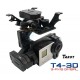 Tarot 3 Axis Gimbal T4-3D Dual Shock Absorber PTZ for Gopro Hero4 3+ 3 FPV RC Drone TL3D02