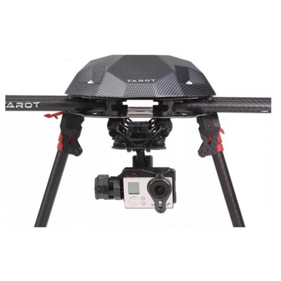 Tarot 3 Axis Gimbal T4-3D Dual Shock Absorber PTZ for Gopro Hero4 3+ 3 FPV RC Drone TL3D02
