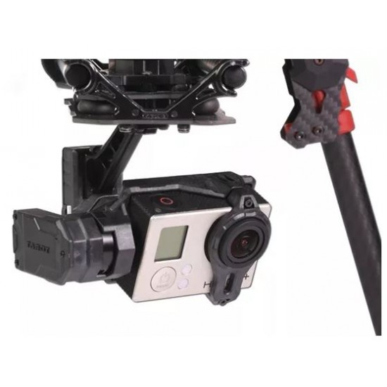 Tarot 3 Axis Gimbal T4-3D Dual Shock Absorber PTZ for Gopro Hero4 3+ 3 FPV RC Drone TL3D02