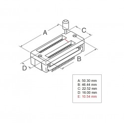28 Pin ZIF Socket