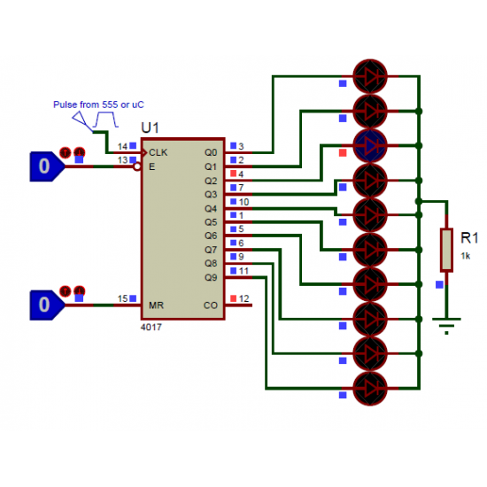 4017 Decade Counter IC
