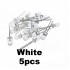 5pcs White Transparent LED Light Diode 5mm (Light Emitting Diod)
