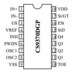 CS9370DGP DTMF decoder chip dual-tone multi-frequency