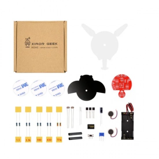 DIY Firefly Photosensitive Robot in Paper Box (Without Battery)