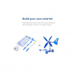 DIY Wind Power Car Educational Kit for kids Science Fun Toy