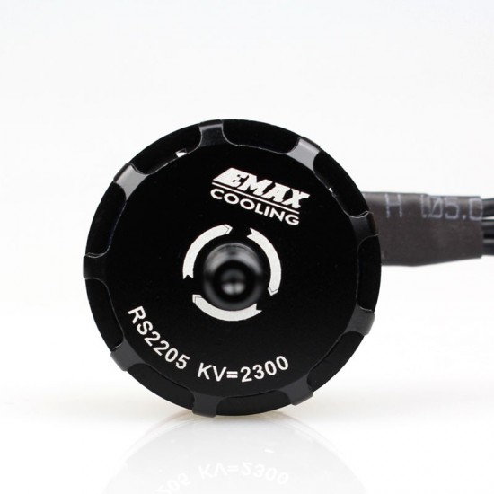 EMAX RS2205 KV2300 Brushless DC Motor for FPV Racing Drone – Red Cap (CCW Motor Rotation)