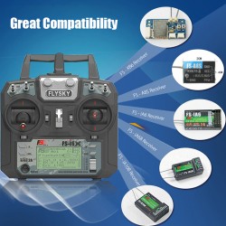 Flysky FS-i6X 2.4GHz 10CH AFHDS 2A RC Transmitter With FS-iA10B 2.4GHz 10CH Receiver