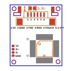 Finger Print Sensor R307 -TTL UART