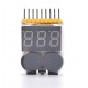 High Quality 1-8S Battery Voltage Checker & Low Voltage Buzzer Alarm