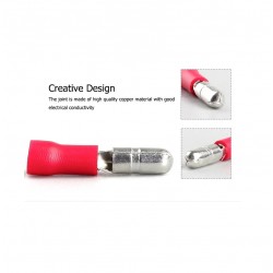 Insulated 5 Colour Wire Crimp Terminal Male-Female Connector Pair Kit – 100 Pairs