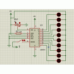 LM3914 analog voltage level DOT/BAR Display driver IC