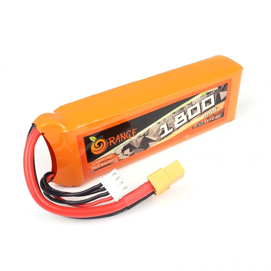 ORANGE 1800mAh 3S 40C (11.1 v) Lithium Polymer Battery Pack (LiPo)