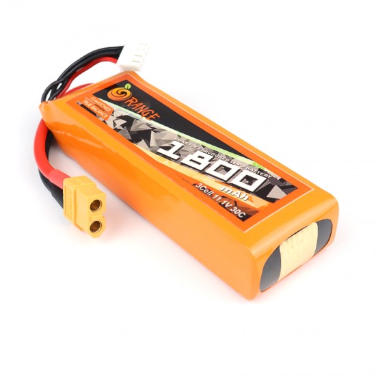 ORANGE 1800mAh 3S 30C (11.1 v) Lithium Polymer Battery Pack (LiPo)