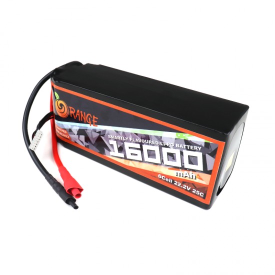 Orange 16000mAh 6S 25C/50C Lithium Polymer Battery Pack (LiPo)