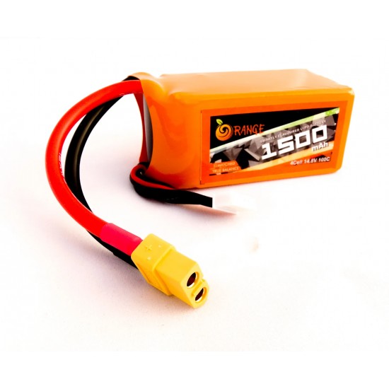Orange 1500mah 4S 100C/200C Lithium Polymer Battery Pack (Lipo)