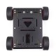 Metal Tank Robot Smart Car Chassis Kit (Black)
