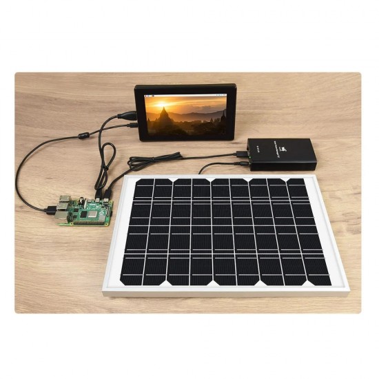 Waveshare Solar Power Manager (C), Supports 3x 18650 Batteries, Multi Protection Circuits
