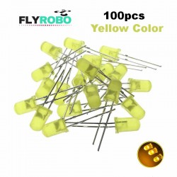 Yellow LED 5mm Pack Of 100 (Light Emitting Diod)