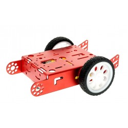 Red 2WD Aluminum Smart Robot Car Chassis Kit DIY