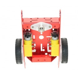 Red 2WD Aluminum Smart Robot Car Chassis Kit DIY